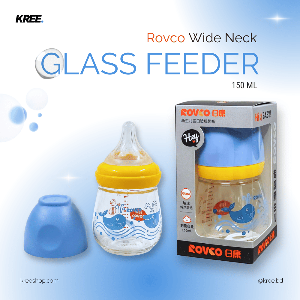 Rovco Glass Feeder (Wide Neck) - 150ml 0