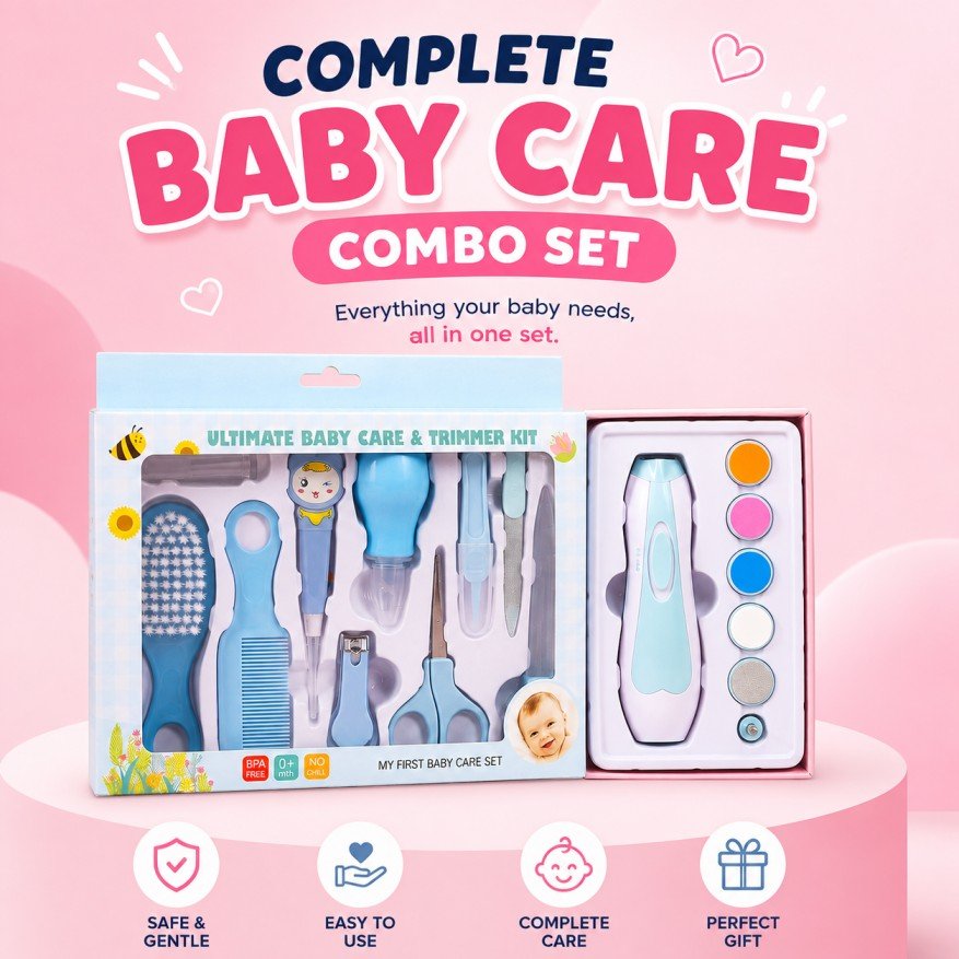 Baby Care & Grooming Set – 2-in-1 Combo